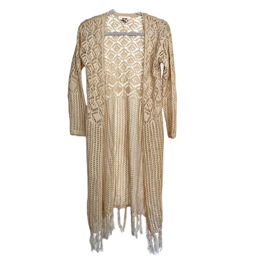 NWOT Cream Crochet Cover-Up